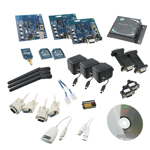 Containing multiple ZigBee radios and a gateway to a host system, the Drop-in Networking Development Kit Drop-in Networking Development Kit from Digi International